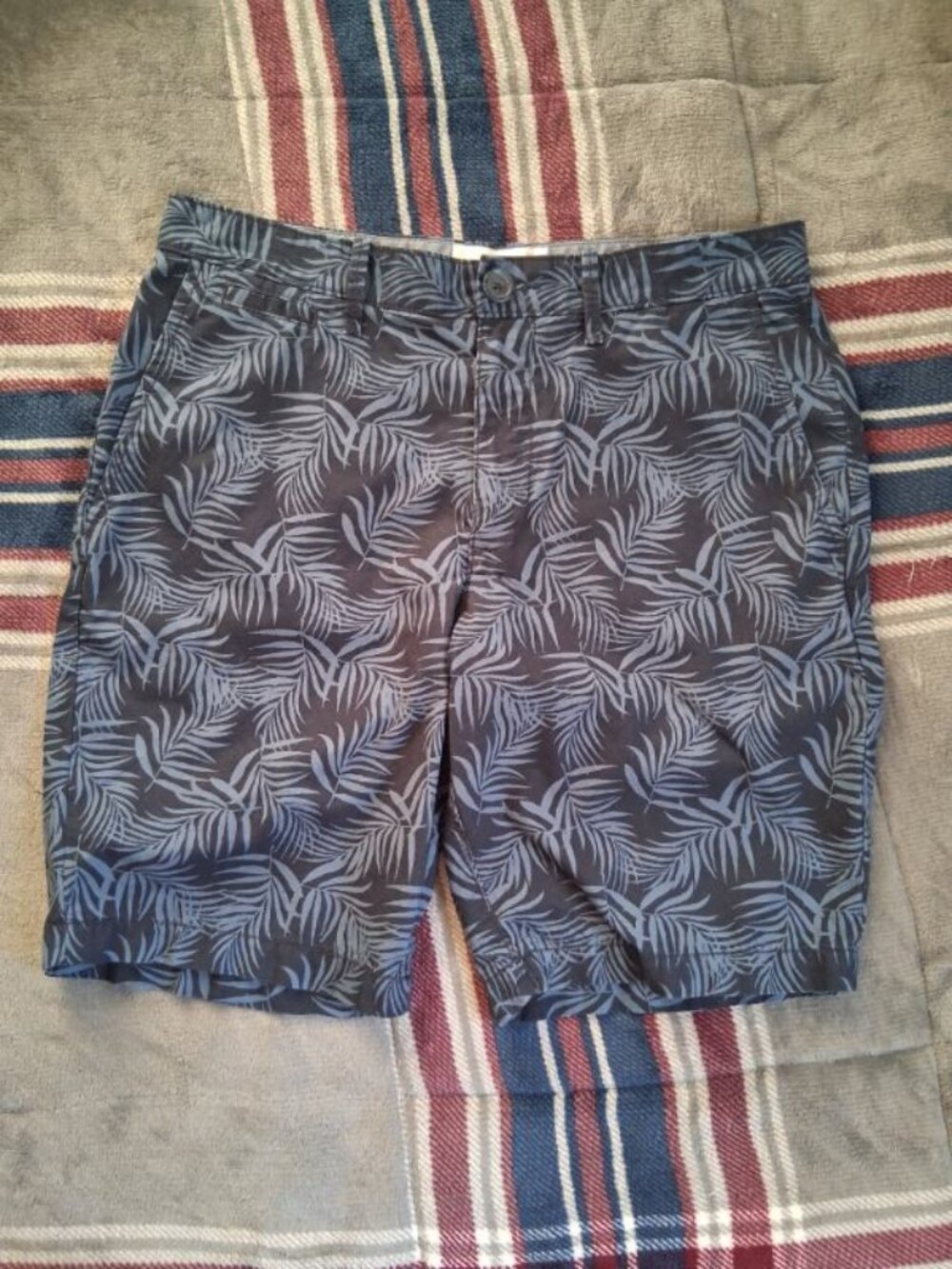 Men's Original Penguin Blue Tropical Palm Trees Shorts